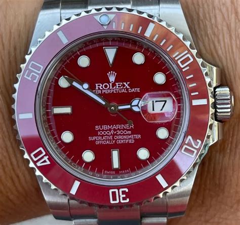 rolex submariner blu rosso prezzo|Rolex Submariner red sub.